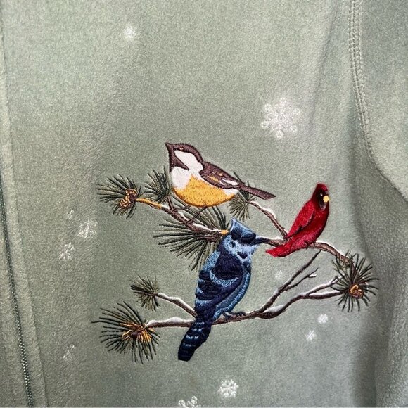 Croft & Barrow Womens Petite Size XL Jackets Green & Beige Embroidered (2-Pack) - Picture 7 of 12